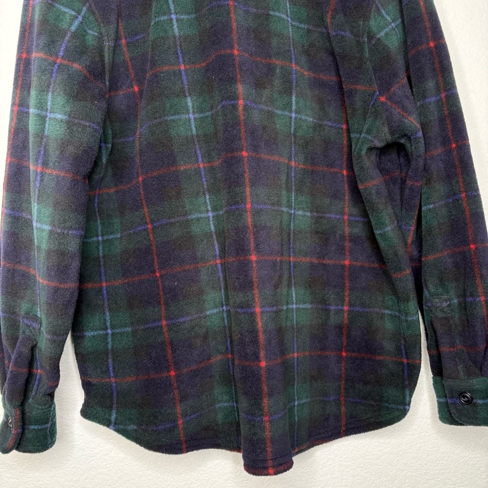 VTG LRL Plaid Fleece Shacket Shirt Jacket S petite  New - Picture 8 of 12
